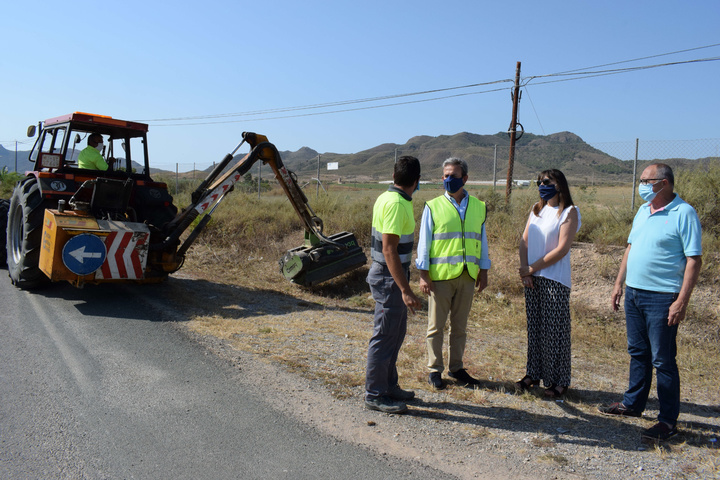 Campaña mejora de la seguridad vial en vías regionales de Mazarrón