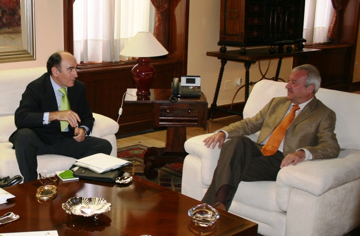 El  jefe del Gobierno regional recibe al presidente de Iberdrola
