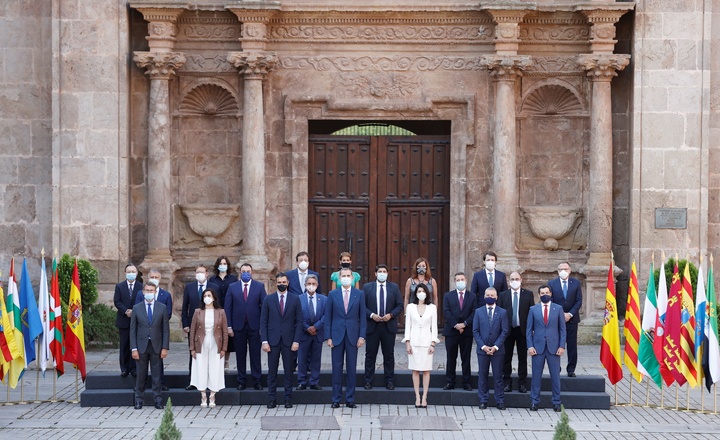 El presidente López Miras, durante la XXI Conferencia de Presidentes celebrada en La Rioja