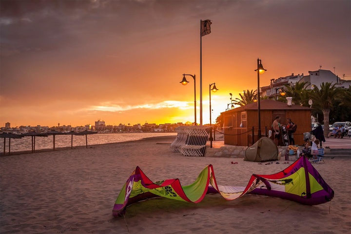 'Atardecer en Lo Pagán', primer premio del concurso de fotografía "Imágenes del Mar Menor"