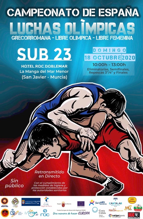 Cartel del Campeonato de España de Luchas Olímpicas