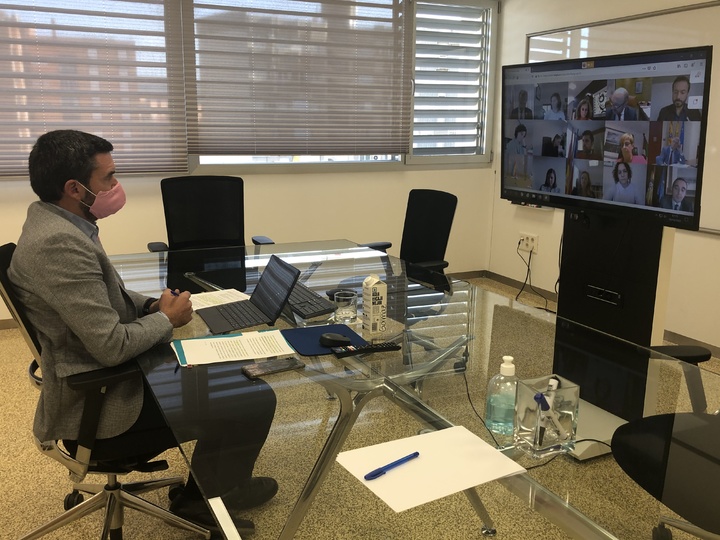 El consejero Antonio Luengo durante su intervención en el Consejo Consultivo de Política Medioambiental