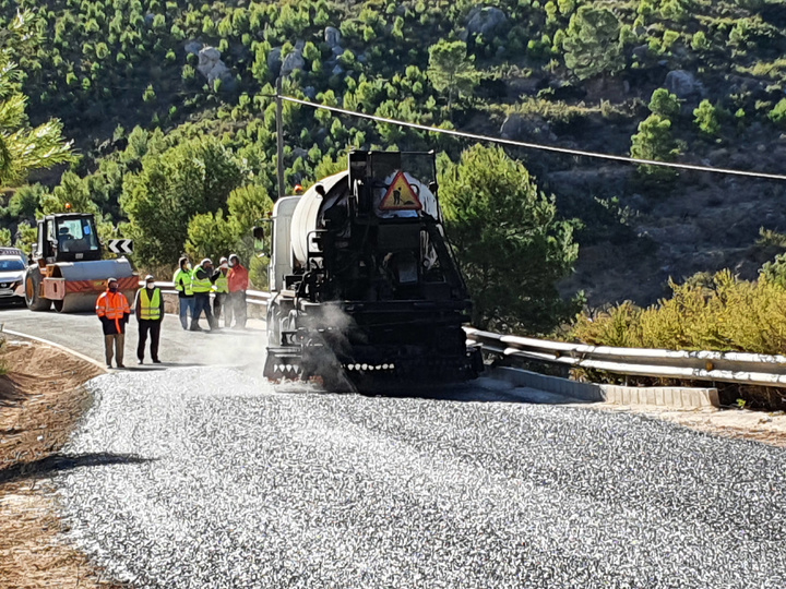 Visita a las obras de la carretera regional RM-A17