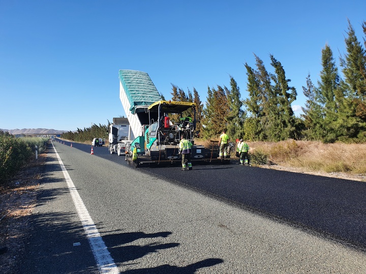 Fomento refuerza la seguridad vial de la autovía que une Alhama de Murcia con Cartagena