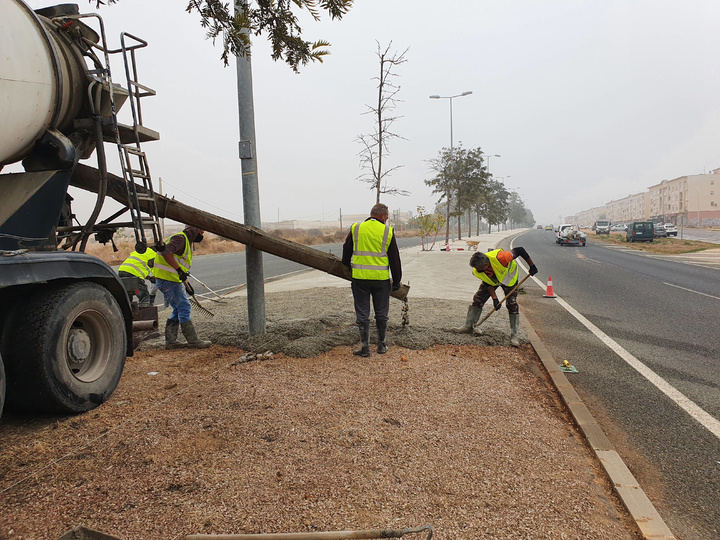 Fomento mejora la seguridad vial de la Ronda Transversal de Cartagena