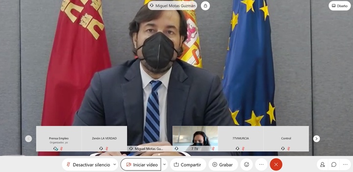 Miguel Motas informó de los datos del paro de enero de 2021, por videoconferencia