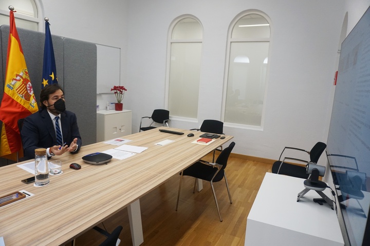 Miguel Motas informó de los datos del paro de enero de 2021, por videoconferencia (3)