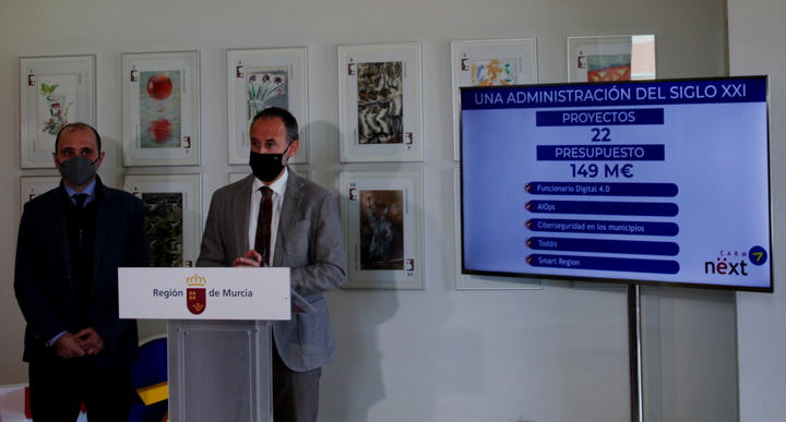 Presentación de los proyectos de transformación digital de la administración incluidos dentro de Next Carm