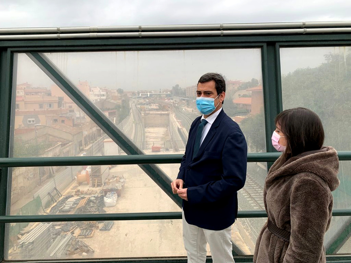 Visita a las obras de soterramiento
