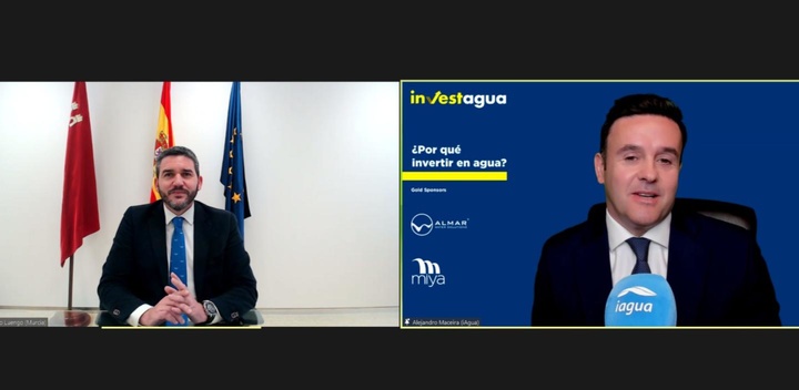 El consejero Antonio Luengo durante su intervención en el foro Investagua