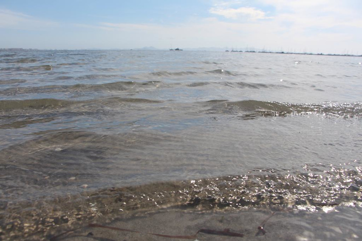 Playa de Villananitos en el Mar Menor, en el municipio de San Pedro del Pinatar