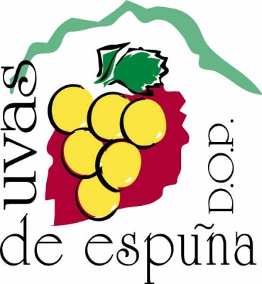 Logo de la denominación de origen protegida "Uvas de Espu