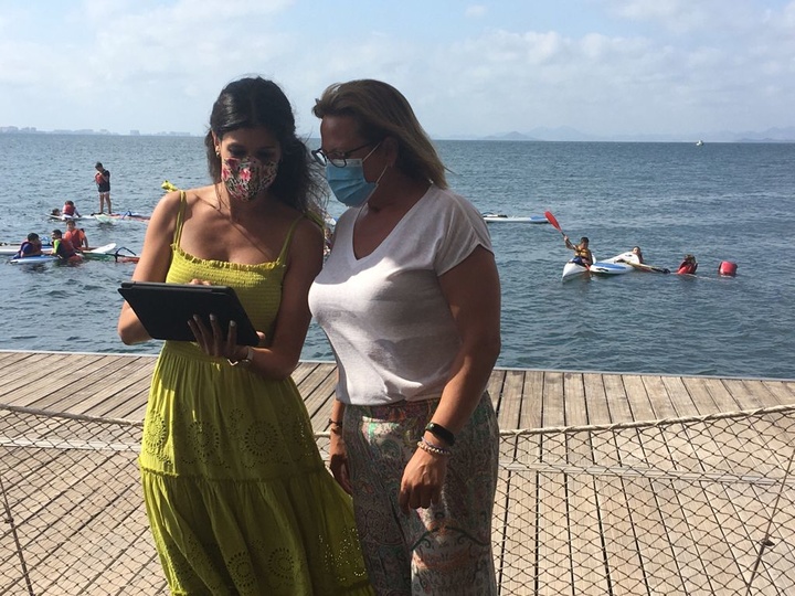 Presentación del sistema de cámaras que permitirán conocer de forma online el estado del Mar Menor en diferentes puntos del litoral