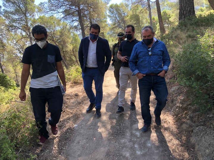 La Comunidad acondiciona el sendero del Collado de la Madera, en la Sierra de Ricote, para facilitar su uso en actividades de naturaleza