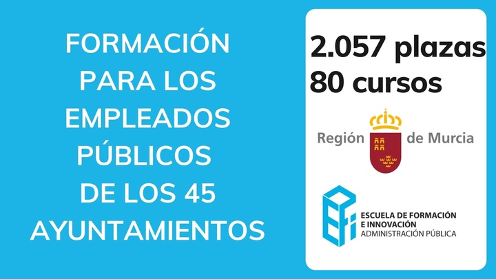 Imagen resumen de la formación para los empleados públicos de los 45 ayuntamientos