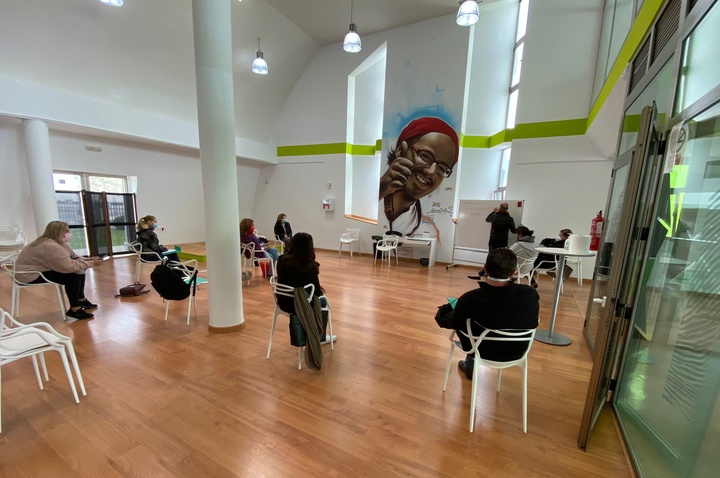 Uno de los grupos del proyecto '100x100 activación'