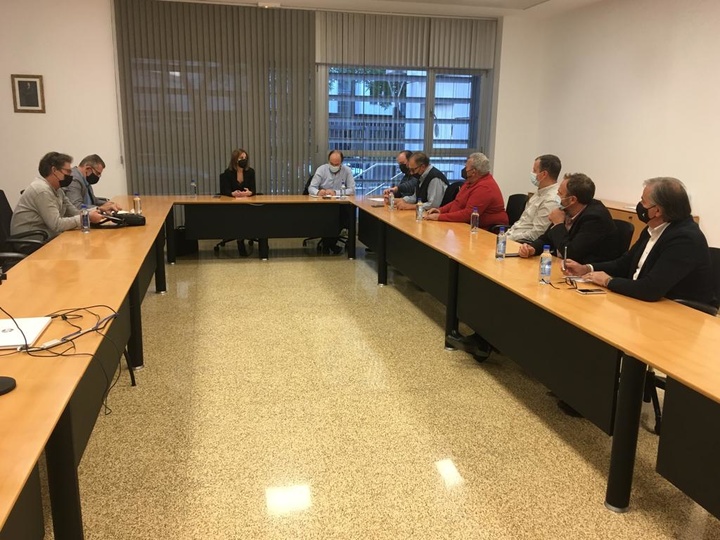 Un momento de la reunión de la Mesa del Cítrico, celebrada ayer en la sede de la Consejería de Agricultura.