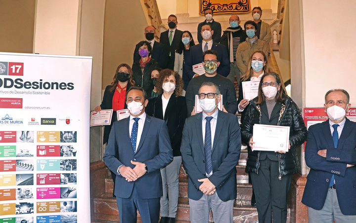 Sánchez Lorente asiste a la entrega de los II Premios ODSesionados de la Universidad de Murcia