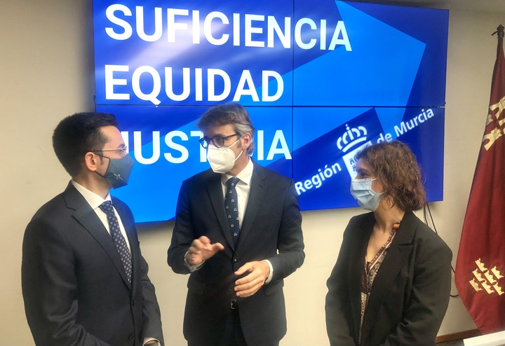 Imagen de la presentación del informe de la Región de Murcia sobre el 'Informe de grupo de trabajo sobre el cálculo de población ajustada' del Ministerio de Hacienda y Función Pública