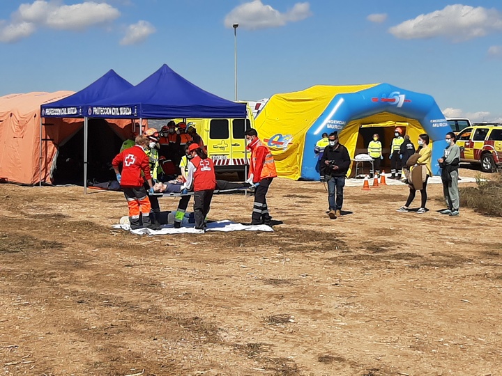 Simulacro de accidente en el Aeropuerto de la Región