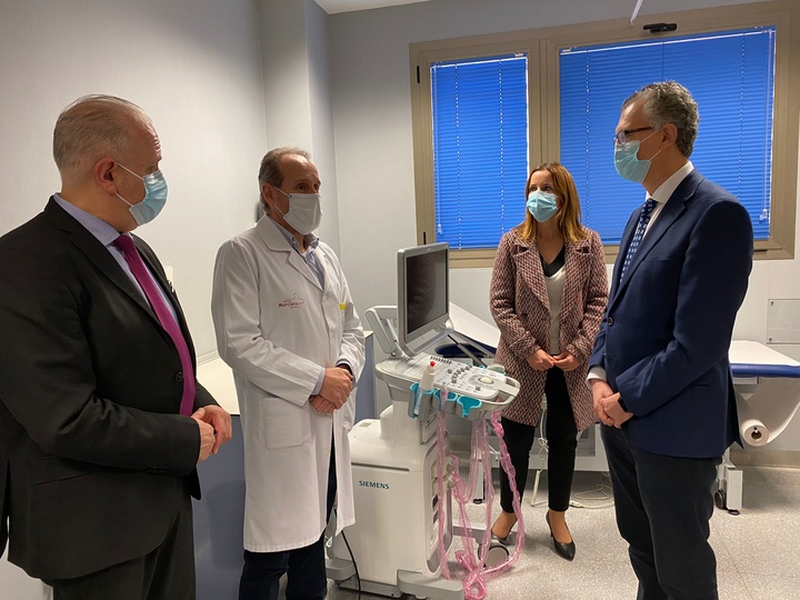 Visita al Aula de Formación en Ecografía del centro de salud de Monteagudo (Murcia)