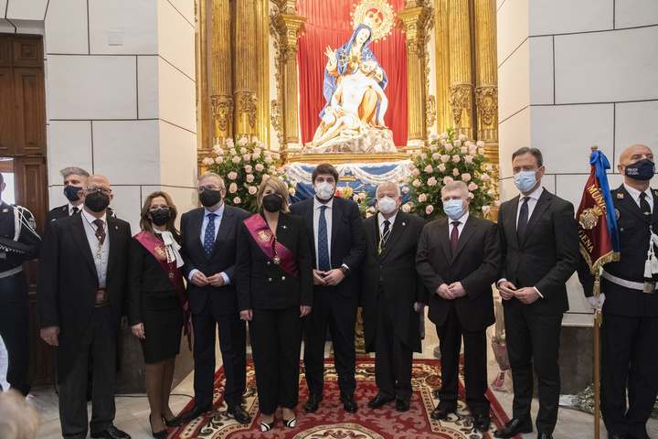 López Miras asiste a la misa con motivo del día de la patrona de Cartagena, la Virgen de la Caridad