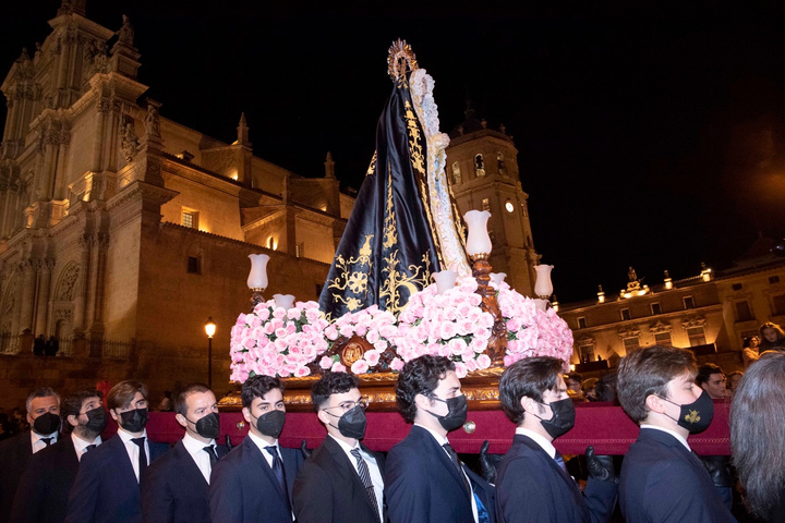 López Miras pone en valor la "responsabilidad" de los cofrades tras dos años de pandemia (2)