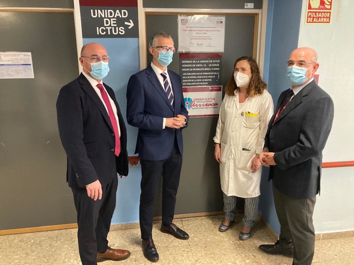 Visita a la Unidad de Ictus del hospital clínico universitario Virgen de la Arrixaca