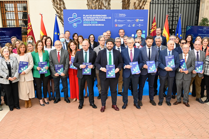 López Miras presenta el Plan de Inversiones en Infraestructuras de Atención Primaria 2022-2026