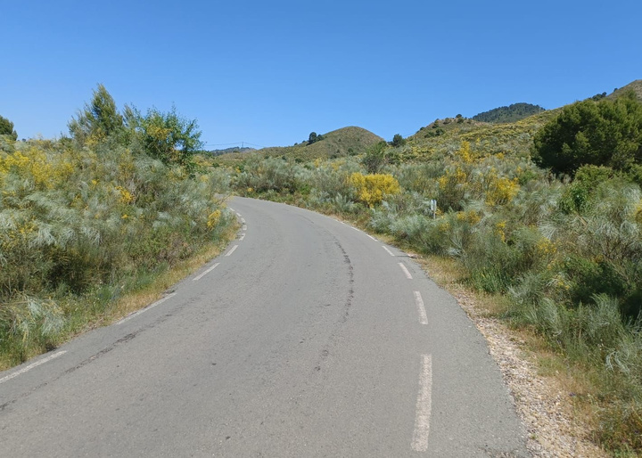 Imagen actual de la carretera RM-D8 cuya mejora arranca el próximo lunes