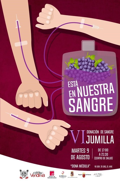 Cartel de la campaña de donación de sangre en Jumilla