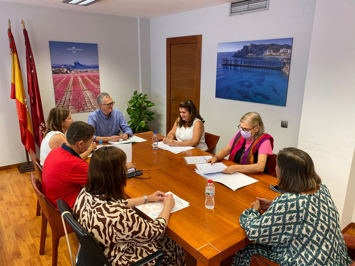 El consejero de Salud se reúne con la nueva directiva de la Federación de Salud Mental de la Región de Murcia (Feafes)