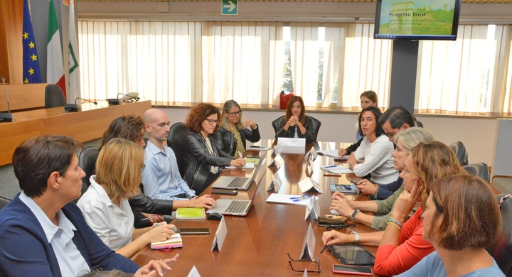 Imagen de los participantes en el encuentro de los técnicos de la Región de Murcia y Las Marcas
