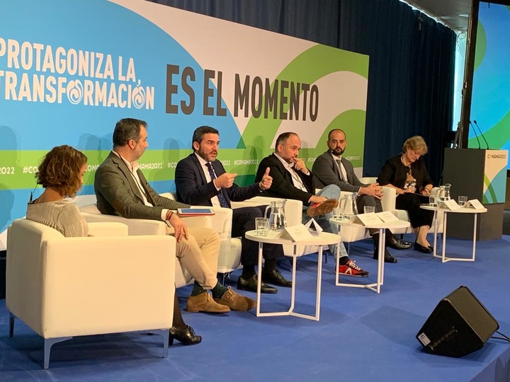 El consejero Antonio Luengo, durante su intervención en el Congreso Nacional de Medio Ambiente.