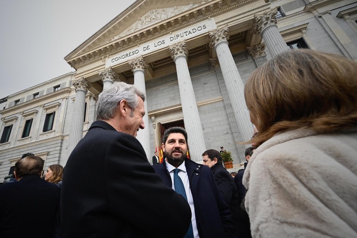 El presidente de Comunidad, Fernando López Miras, asistió al acto de conmemoración del Día de la Constitución celebrado en el Congreso de los Diputados (2)