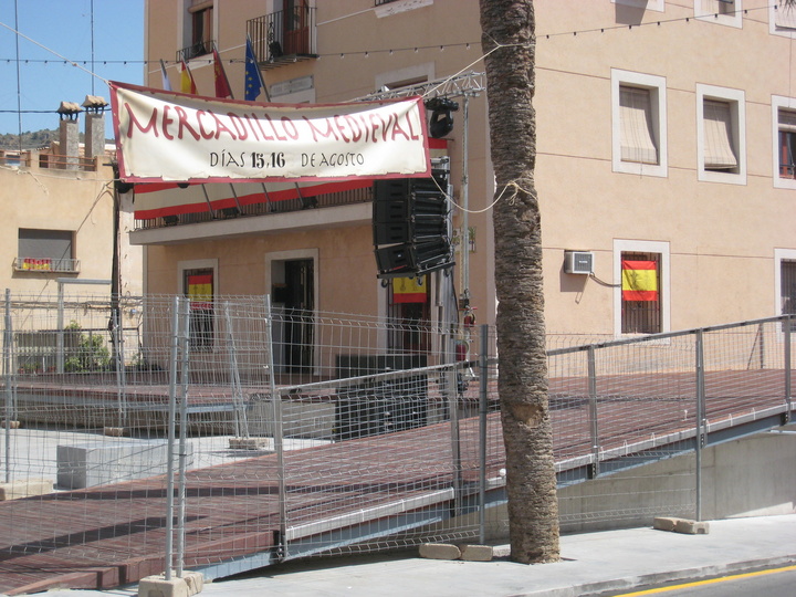 Las obras de remodelación de la Plaza de la Constitución de Villanueva del Río Segura