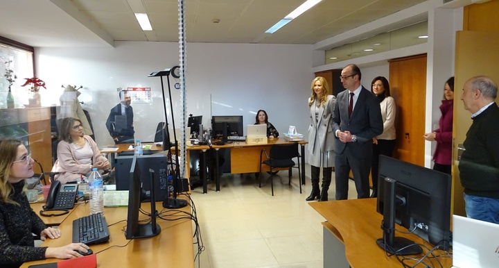 El consejero Víctor Marín visita el SEF para coordinar con su directora actuaciones en materia de educación y empleo