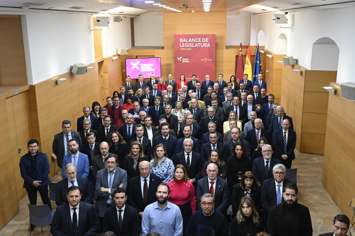 López Miras presenta el balance de la acción del Gobierno de la Región de Murcia durante la legislatura 2019-2023