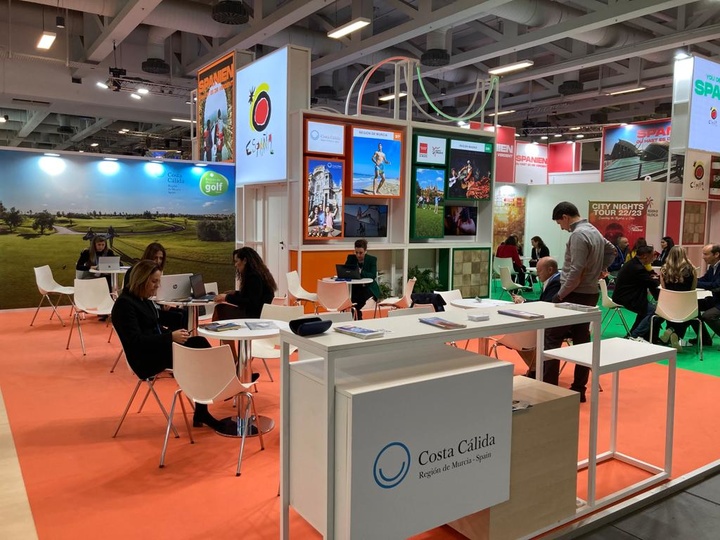 Expositor de la Región de Murcia en la Feria ITB de Berlín.