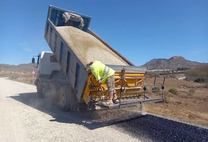 La Comunidad refuerza la movilidad segura en la carretera que conecta Mazarrón con la pedanía fuentealamera de La Pinilla