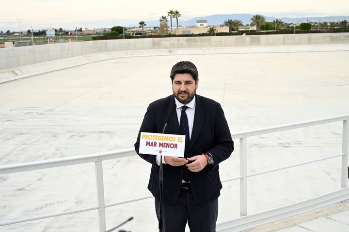 López Miras inaugura el tanque ambiental de Torre Pacheco