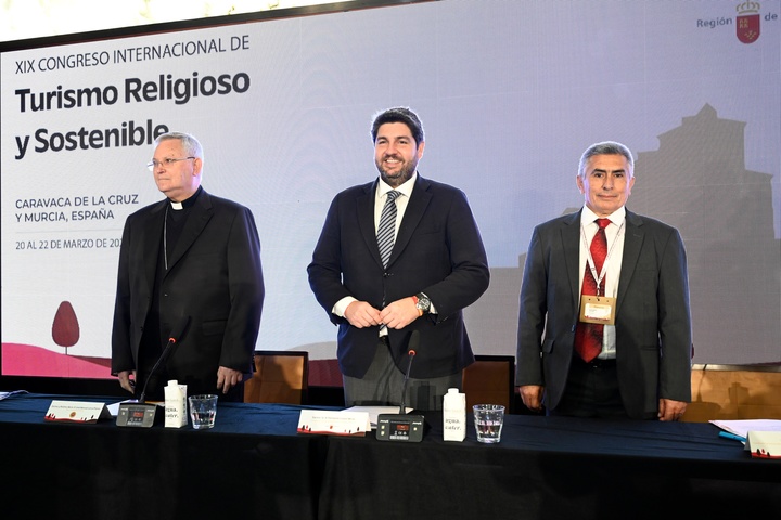 López Miras inaugura el XIX Congreso Internacional de Turismo Religioso y Sostenible