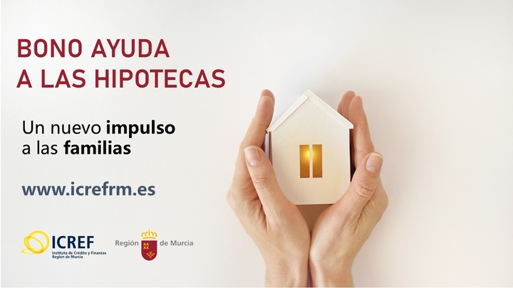 Imagen del apartado de la  página web del Icref dedicada al Bono Ayuda a las Hipotecas