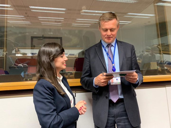 La directora general de Movilidad y Litoral, Marina Munuera, durante su participación en el Foro del Corredor Mediterráneo celebrado esta semana en Bruselas (2)