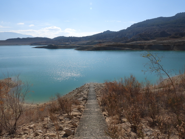 Embalse de Algeciras en Alhama de Murcia.