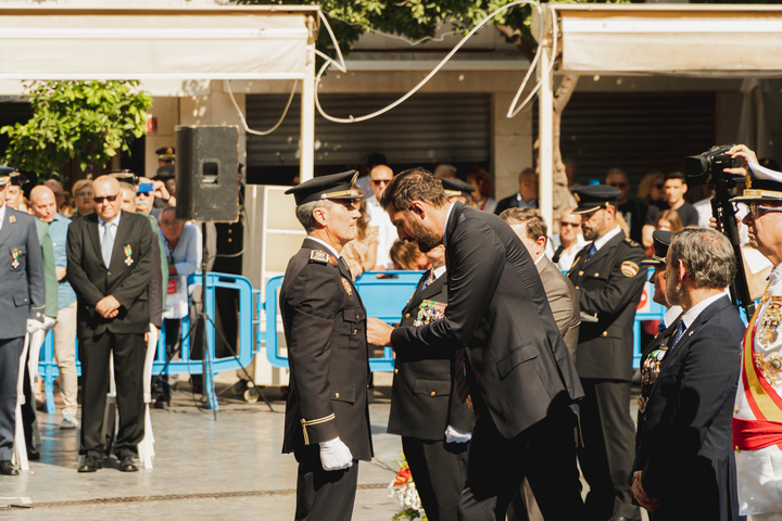 Antelo, en los actos celebrados con ocasión del patrón de la Policía Nacional