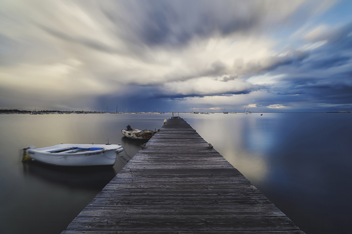 Imagen de la serie galardonada con el primer premio: 'Santiago de la Ribera: playa, tradición y encanto mediterráneo' de Pedro Javier Sáez Ferrer.