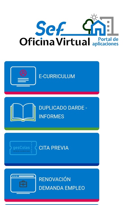 Nueva oficina virtual del SEF.