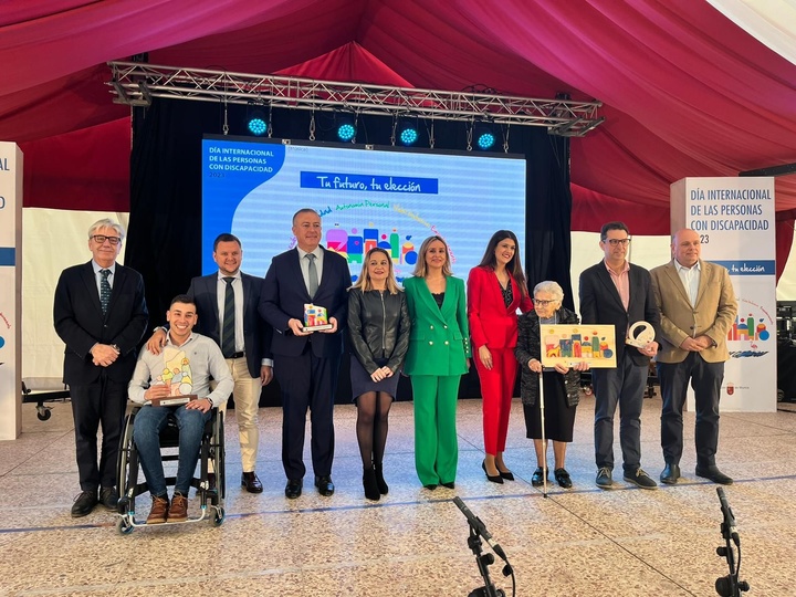 La consejera de Política Social, Familias e Igualdad durante la gala de entrega de los Premios de la Discapacidad de la Región de Murcia