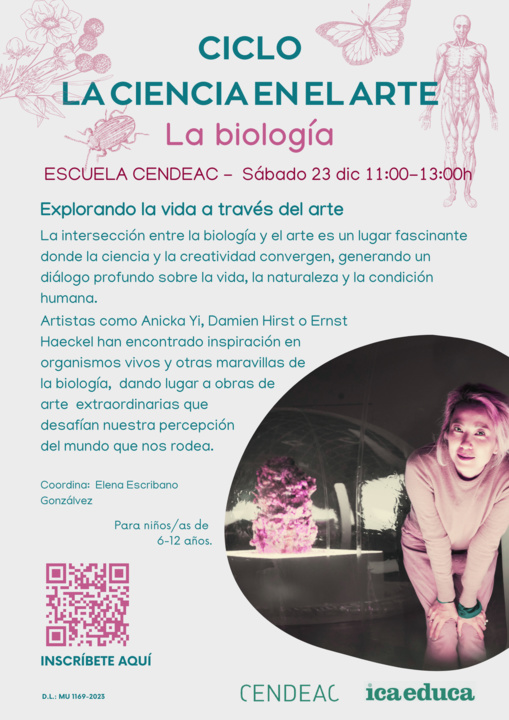 Imagen del artículo Concluye el ciclo 'La ciencia en el arte' con la sesión en la que se muestra a los más jóvenes la influencia de la biología en la obra artística